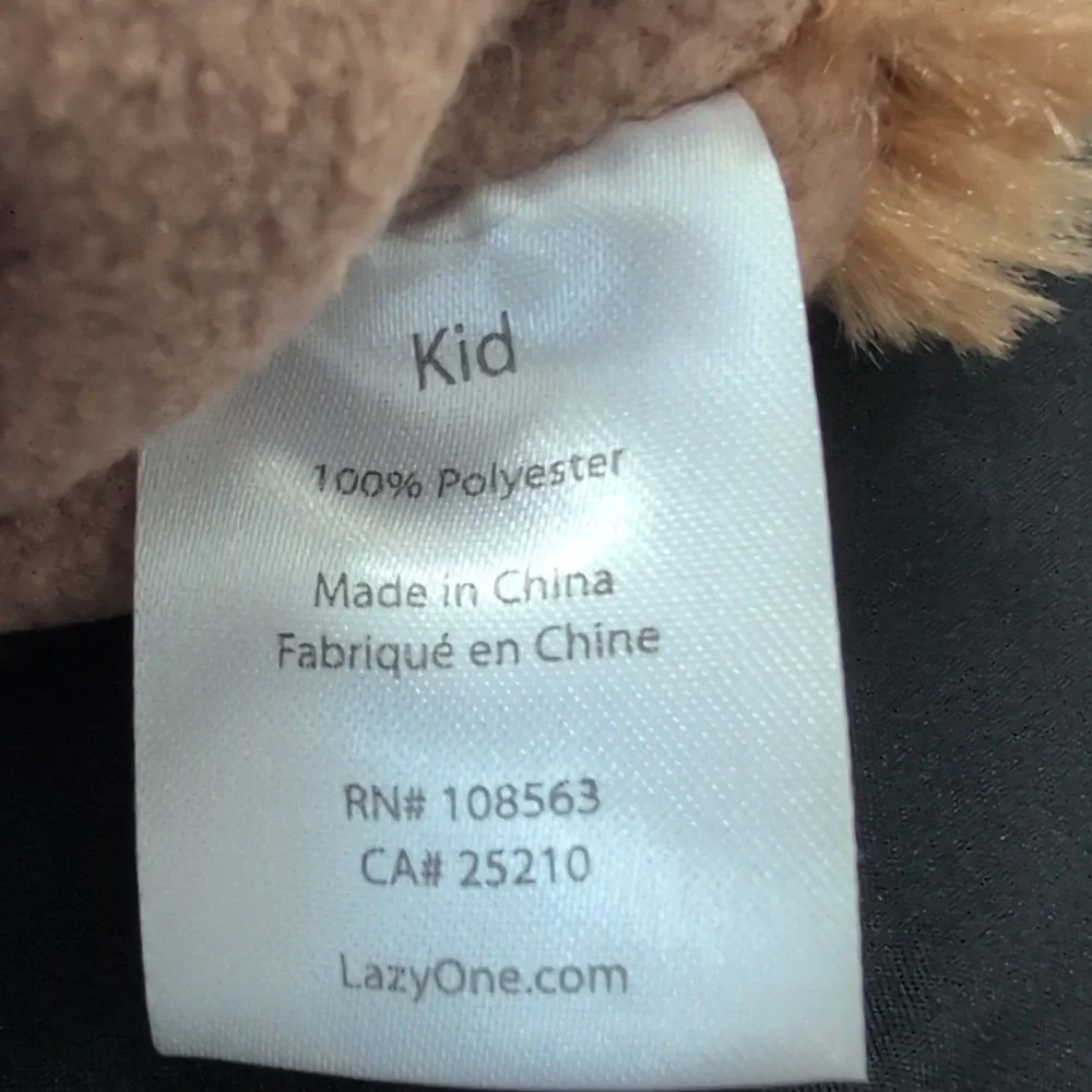Lazy One Tan Bear Paw Mittens for Kids